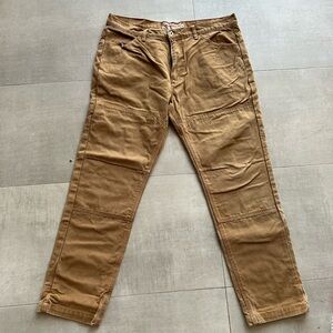 Iron & Resin Brown Men's Heavy Duck Cotton Anvil Work Pants 38 X 32